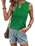 Women's Tank Top Keyhole Neck Sleeveless Summer Casual Top
