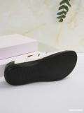 Women Summer Wedge Peep-Toe Slippers Solid Bow Roman Sandals