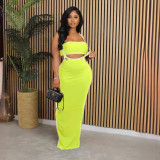 Women Tube Top and suspender skirt two-piece set