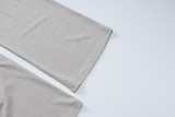 Women Spring Summer Crop Short Sleeve T-Shirt And Pants Two-piece Set