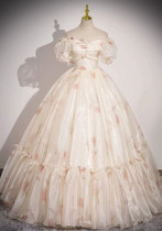 Retro Off Sholder Luxury Evening Gown Elegant Formal Party Dress（Processing time need 3-6 days）