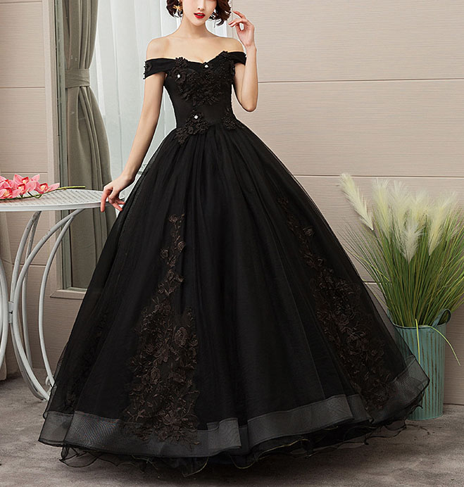 Solid Color Off Shoulder Luxury Wedding Dress(Processing time need 3-6 days)