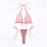 Glitter Bikini Feminine Strappy Two Pieces Swimsuit