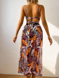 Sexy Two Pieces Bikini Mesh Long Skirt Three-Piece Women's Swimsuit