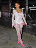 Women's Clothing Sexy Bow Lace Jumpsuit