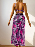 Sexy Two Pieces Bikini Mesh Long Skirt Three-Piece Women's Swimsuit