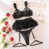 Women Clothinglace Three-Piece Sexy Lingerie