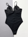 Women mesh patchwork one-piece Swimwear