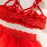 Women Clothinglace Three-Piece Sexy Lingerie