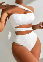 Women Solid Sexy Bikini One Piece Swimwear