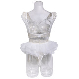 Women Clothinglace Three-Piece Sexy Lingerie