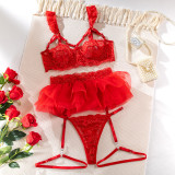 Women Clothinglace Three-Piece Sexy Lingerie