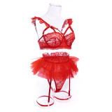 Women Clothinglace Three-Piece Sexy Lingerie