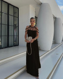 Women Spring Summer Casual Drawstring Holidays Loose Dress