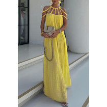 Women Spring Summer Casual Drawstring Holidays Loose Dress Women Spring Summer Casual Drawstring Holidays Loose Dress