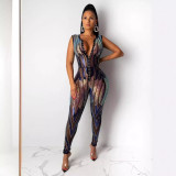 Spring And Summer Women 's Clothing Sexy Sequin Jumpsuit