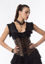 Women PU-Leather Lace Up Corset
