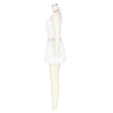 Women Sexy Strapless Pleated Top and Pants and Skirt Two-piece Set