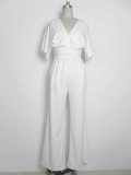 Women Bat Sleeves Jumpsuit