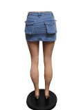 Women Sexy Stretch Denim Mini Skirt