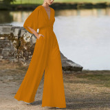 Women Bat Sleeves Jumpsuit