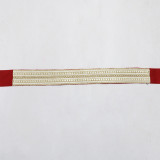 Women Arabian muslim dress Spring sequined web robe two-piece set