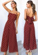 Women Suspender Polka Dot Sexy Backless Jumpsuit