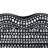 Women Beaded Sexy Gloves Maxi Dress