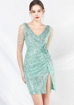 Beaded Sequin Short Party Dress Beaded Sequin Short Party Dress