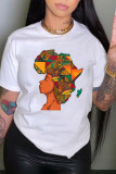 Round Neck Pullover Printed Short Sleeve Women's T-Shirt