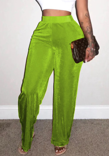 Women's Casual Flannel Wide Leg Pants