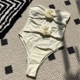 Sexy Hollow Flower One-Piece Swimsuit