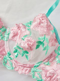 Women mesh embroidery sexy Sexy Lingerie