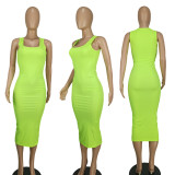 Women Sexy Ribbed Sundress