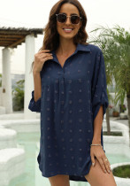 Chiffon Shirt Jacquard Loose Women's Casual Blouse