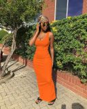 Women Sexy Ribbed Sundress
