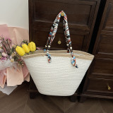 Women Popular Beach Holidays Straw Bag Shoulder Tote Bag