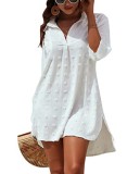 Chiffon Shirt Jacquard Loose Women's Casual Blouse