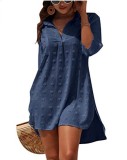Chiffon Shirt Jacquard Loose Women's Casual Blouse