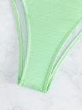 Women Solid Halter Neck Sexy Bikini