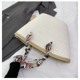 Women Popular Beach Holidays Straw Bag Shoulder Tote Bag