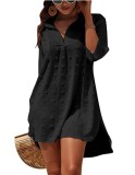 Chiffon Shirt Jacquard Loose Women's Casual Blouse