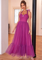 Women Summer Mesh Formal Party Dress