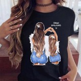 Spring And Summer Casual Loose Short Sleeve Mother's Day Mom Printed T-Shirt Women's Clothing