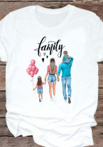 Women's Mother's Day Short-Sleeved T-Shirt Round Neck Printed Top Women's Mother's Day Short-Sleeved T-Shirt Round Neck Printed Top