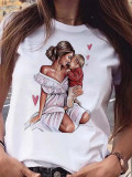 Women's Mother's Day Printed T-Shirts Fashionable Clothes