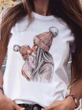 Women's Mother's Day Printed T-Shirts Fashionable Clothes