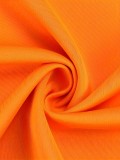 Solid Color Strapless V-Neck Half Sleeves Bubble Fashion Dress