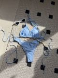 Women Solid Sexy Shell Chain swimwear