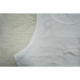 Fashion Women's Sexy Sleeveless Lace Patchwork Two Piece Skirt Set